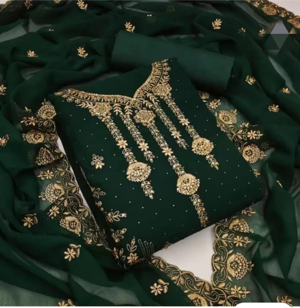 Embroidary Georjet Three Piece - Image 7