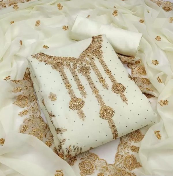 Embroidary Georjet Three Piece - Image 8